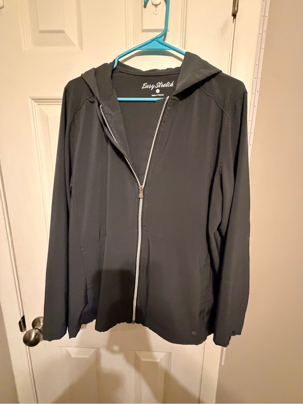 Easy Stretch Women's Gray Hooded Scrub Jacket